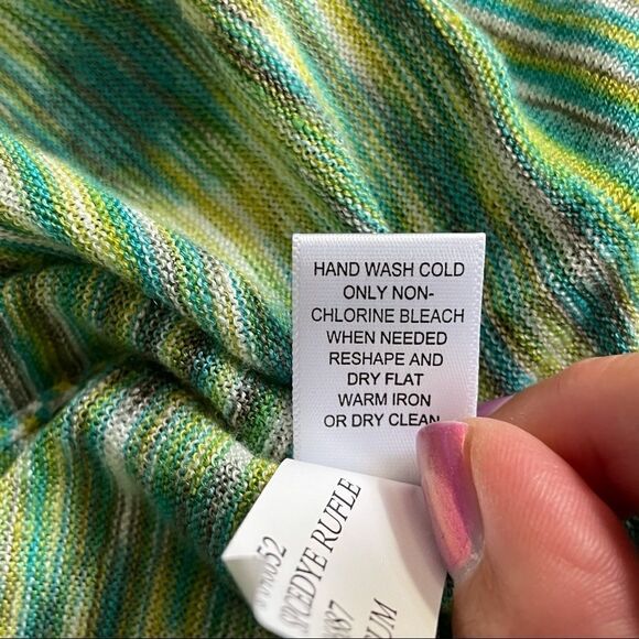 Banana Republic Ruffle Neck Short Sleeve Top, S - Picture 12 of 12